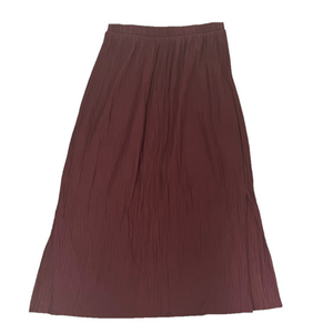 Wilfred Midi Skirt in Rich Burgundy